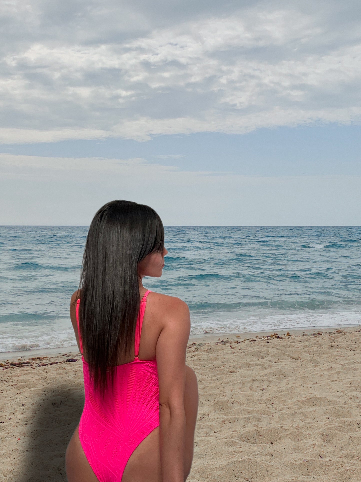 Luxor Swimming Pool - Pink Crochet Swimwear