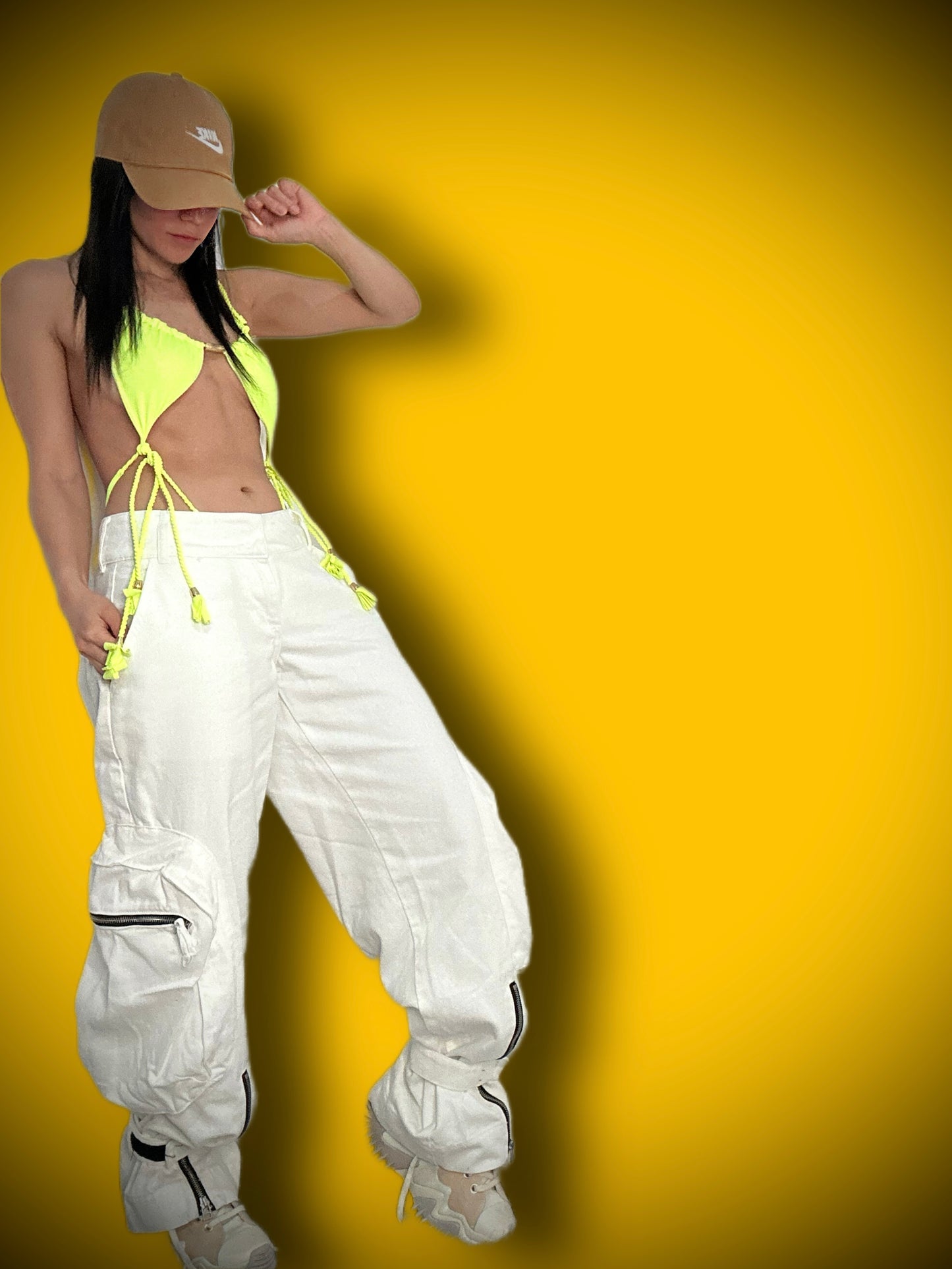 Neon Yellow G-String Bikini 🤩